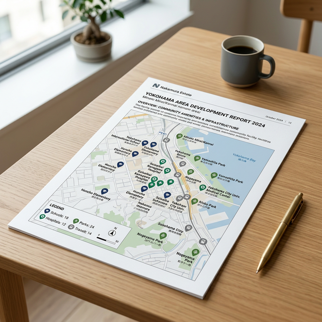 物件周辺施設情報のレポートサンプル