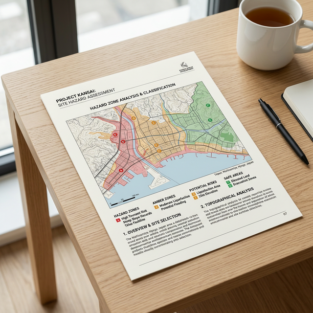 ハザード情報などのレポートサンプル